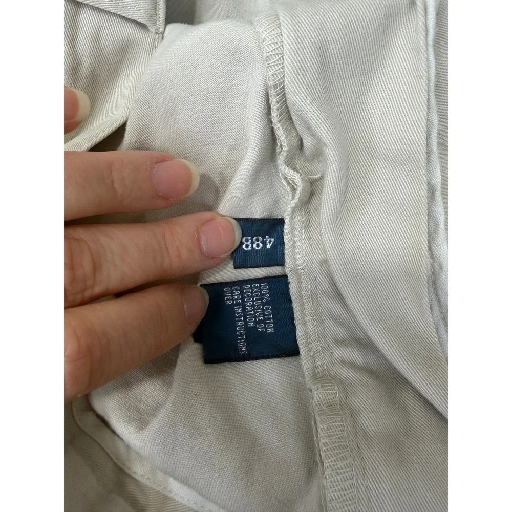 Polo Ralph Lauren Mens Big Tyler Shorts 48B Khaki Tan Pleated Preppy Old Money